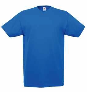 Fruit of the Loom SC22V - T-shirt con scollatura a V Blu royal