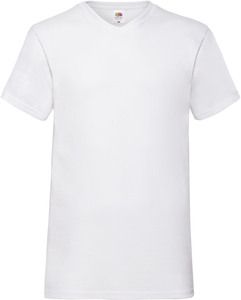 Fruit of the Loom SC22V - T-shirt con scollatura a V Bianco
