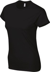Gildan GI6400L - T-shirt da donna 100% cotone Nero