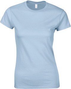 Gildan GI6400L - T-shirt da donna 100% cotone Blu chiaro