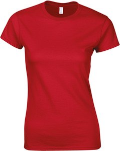 Gildan GI6400L - T-shirt da donna 100% cotone Rosso