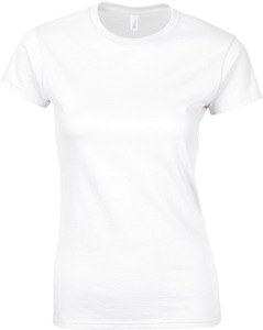 Gildan GI6400L - T-shirt da donna 100% cotone Bianco