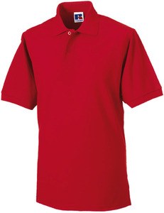 Russell RU599M - Polo piqué resistente:misure extra large 5XL e 6XL Classic Red