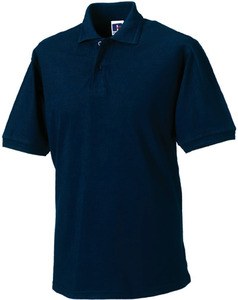 Russell RU599M - Polo piqué resistente:misure extra large 5XL e 6XL Blu oltremare