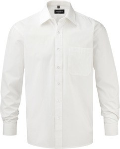 Russell Collection RU936M - Camicia Popeline puro cotone maniche lunghe