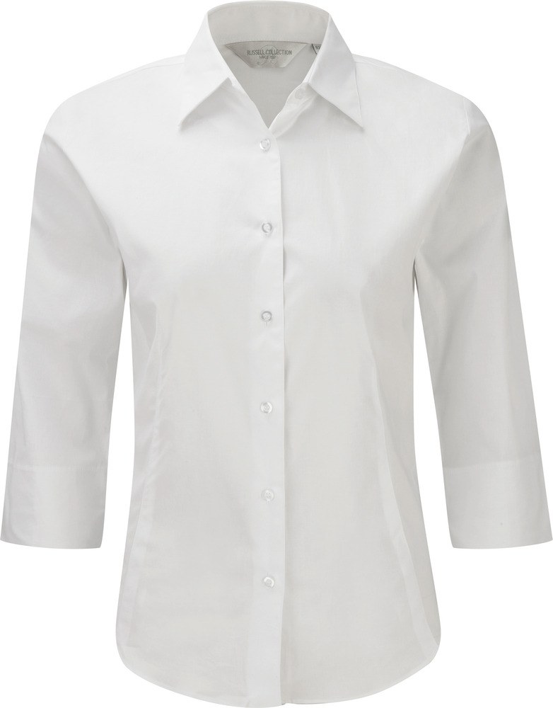 Russell Collection RU946F - Camicia donna maniche a 3/4