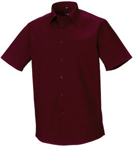 Russell Collection RU947M - Camicia Stretch attillata maniche corte Port