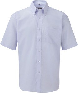 Russell Collection RU933M - Camicia uomo Oxford maniche corte