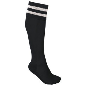 ProAct PA015 - CALZA SPORTIVA A RIGHE Black/White