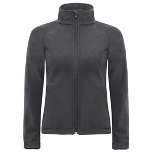 B&C B630F - Giacca donna Softshell con cappuccio Dark Grey