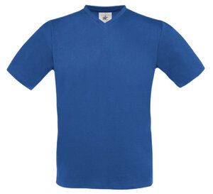 B&C BA108 - T-shirt con scollatura a V Blu royal