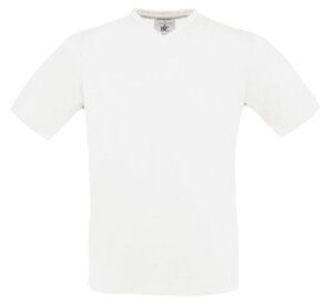 B&C BA108 - T-shirt con scollatura a V Bianco