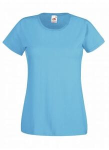 Fruit of the Loom SS050 - T-shirt Lady-Fit Value Weight Azure Blue