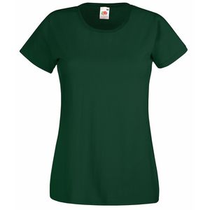 Fruit of the Loom SS050 - T-shirt Lady-Fit Value Weight Verde bottiglia