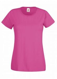 Fruit of the Loom SS050 - T-shirt Lady-Fit Value Weight Fucsia