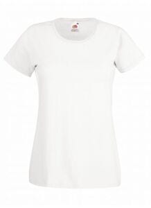 Fruit of the Loom SS050 - T-shirt Lady-Fit Value Weight Bianco