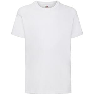 Fruit of the Loom SS031 - T-shirt bambino Value Weight White