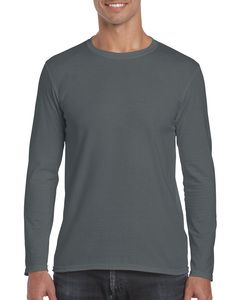 Gildan GD011 - T-shirt uomo maniche lunghe Softstyle® Charcoal