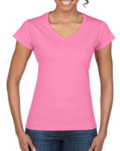 Gildan GD078 - T-shirt donna con scollatura a V Softstyle® Azalea