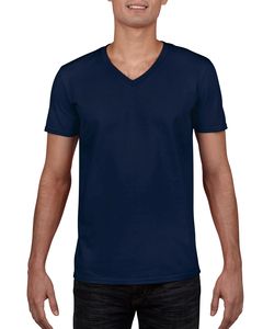 Gildan GD010 - T-shirt uomo con scollatura a V Softstyle® Blu navy