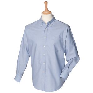 Henbury HB510 - Camicia Oxford classica a maniche lunghe Blue