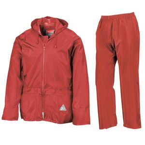 Result RE95A - Completo giacca/pantaloni impermeabile Heavyweight Red