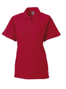 Russell J569F - Polo piqué donna Classic Red