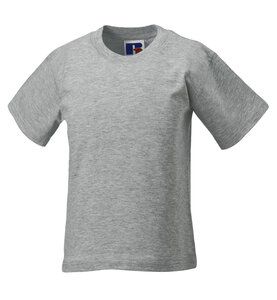 Russell J180M - T-shirt classica in filato super continuo in ordito Light Oxford