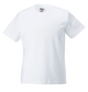 Russell J180M - T-shirt classica in filato super continuo in ordito White