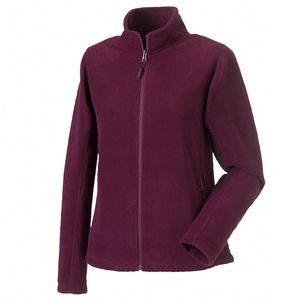 Russell 8700F - Pile donna con zip intera Outdoor Burgundy