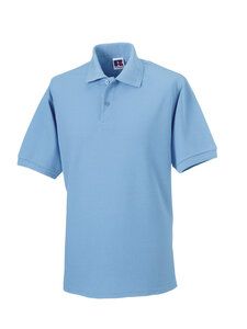 Russell J599M - Polo piqué resistente:misure extra large 5XL e 6XL Cielo