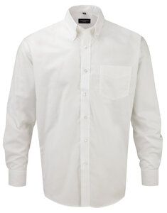 Russell Collection R-932M-0 - Camicia Oxford maniche lunghe Bianco