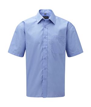 Russell Collection R-935M-0 - Camicia uomo popeline maniche corte