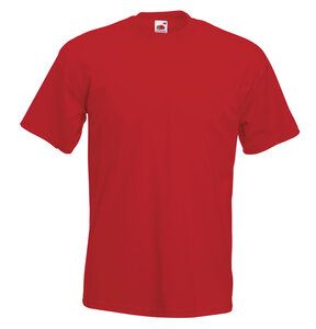 Fruit of the Loom 61-044-0 - T-shirt da uomo in 100% cotone super premium Red
