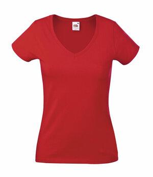 Fruit of the Loom 61-398-0 - T-shirt donna Value Weight con scollo a V