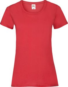 Fruit of the Loom 61-372-0 - T-shirt da donna in cotone 100% da donna Red