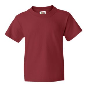 Fruit of the Loom 61-033-0 - T-shirt bambino Value Weight Red