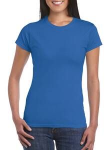 Gildan 64000L - T-shirt da donna a maniche corte RingSpun Blu royal