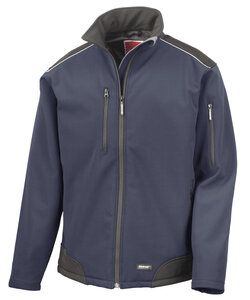 Result Work-Guard R124 - Giacca da lavoro Ripstop Soft Shell Navy/Black