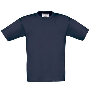 B&C Exact 150 Kids - T-shirt bambino Blu navy