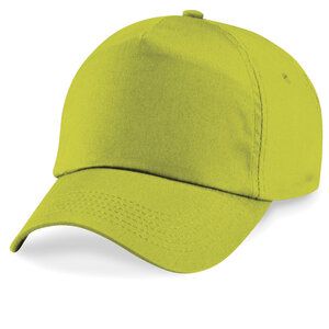 Beechfield B10 - Berretto originale a 5 pannelli 100% cotone Lime Green