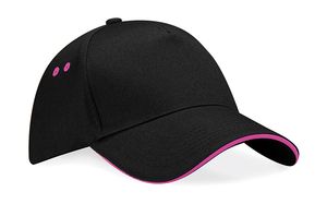 Beechfield B15c - Cappellino Ultimate 5 panel - visiera "sandwich"