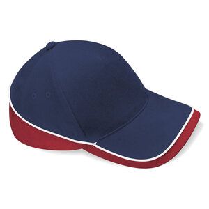 Beechfield B171 - Cappellino Competition Teamwear French Navy/Classic Red/White