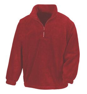 Result R33 - Top in pile con zip a 1/4 Rosso