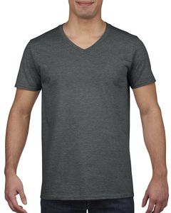 Gildan GD010 - T-shirt uomo con scollatura a V Softstyle® Dark Heather