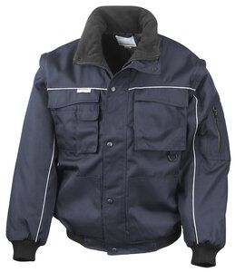 Result Work-Guard RE71A - Giacca da lavoro pilot con zip Navy/ Navy