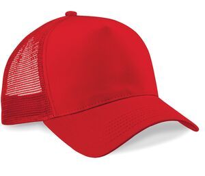 Beechfield BC640 - Cappellino Snapback Trucker Classic Red / Classic Red