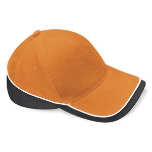 Beechfield BC171 - Cappellino Competition Teamwear Orange/ Black/ White