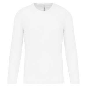 ProAct PA443 - T-Shirt Uomo Maniche Lunghe Bianco