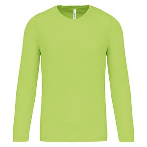 ProAct PA443 - T-Shirt Uomo Maniche Lunghe Verde lime